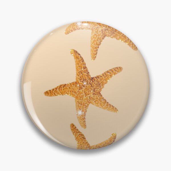 Item preview, Golden Sparkle Starfish Trio Coastal Sandy Beach Design designed and sold by NOUURRRR.