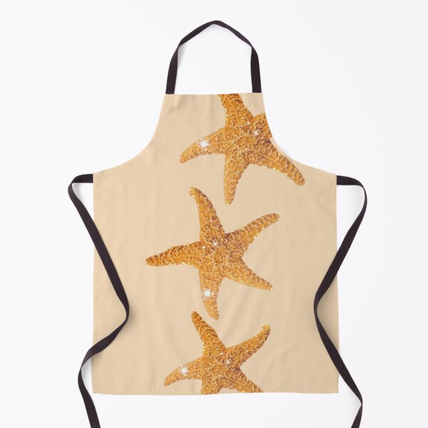 Item preview, Golden Sparkle Starfish Trio Coastal Sandy Beach Design designed and sold by NOUURRRR.