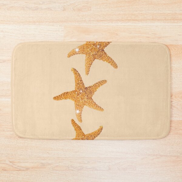 Item preview, Golden Sparkle Starfish Trio Coastal Sandy Beach Design designed and sold by NOUURRRR.
