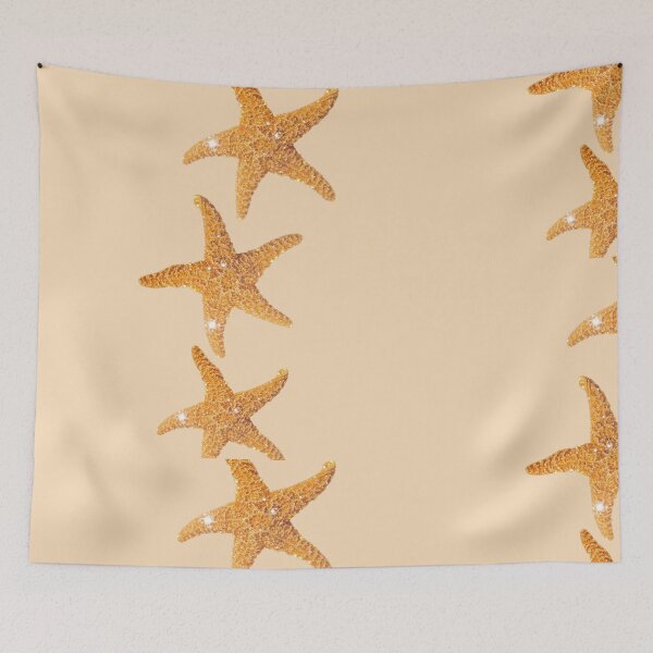 Item preview, Golden Sparkle Starfish Trio Coastal Sandy Beach Design designed and sold by NOUURRRR.