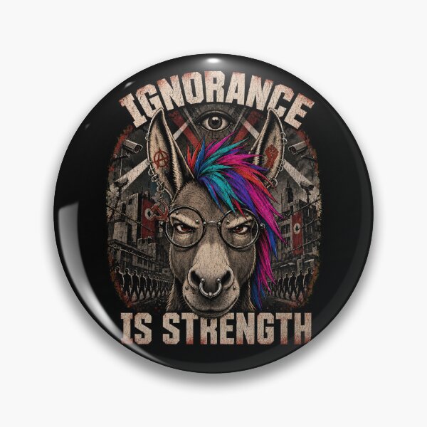 Item preview, Ignorance Is Strength | Dystopian Anti-Socialist Rebellion designed and sold by dwinburn.