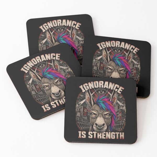 Item preview, Ignorance Is Strength | Dystopian Anti-Socialist Rebellion designed and sold by dwinburn.