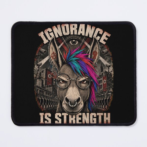 Item preview, Ignorance Is Strength | Dystopian Anti-Socialist Rebellion designed and sold by dwinburn.