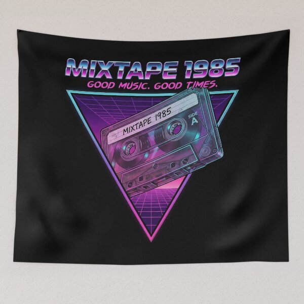 Item preview, Mixtape 1985 – Vintage Retro Cassette Tape | 80s Synthwave Design designed and sold by musmus76.