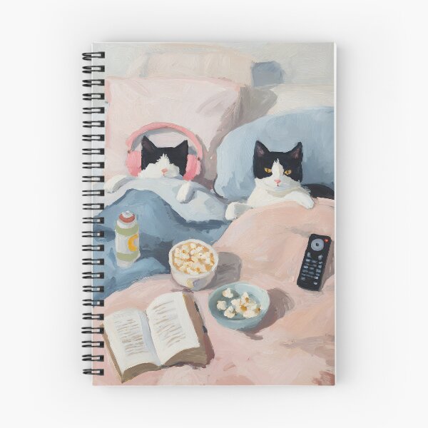 Item preview, Cat Couple Cozy Night In designed and sold by Design Atlas.