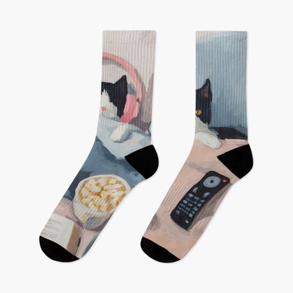 Item preview, Cat Couple Cozy Night In designed and sold by Design Atlas.