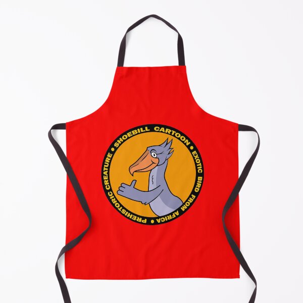 Item preview, Shoebill Cartoon Badge – Cute Exotic Bird Illustration designed and sold by MechanicalART.