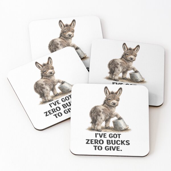 Item preview, Zero Bucks to Give Funny Mini Donkey designed and sold by HippyRikky.