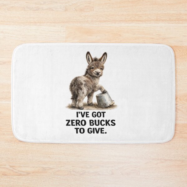 Item preview, Zero Bucks to Give Funny Mini Donkey designed and sold by HippyRikky.