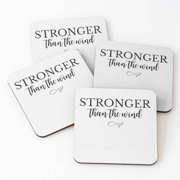 Item preview, Stronger Than the Wind Motivational Quote Design designed and sold by MadeByMira.