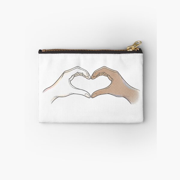 Item preview, Minimalist Heart Hands Line Art Sticker | Love Hand Gesture | Couple Aesthetic | Romantic Outline Drawing Gift designed and sold by ArtByTripti.