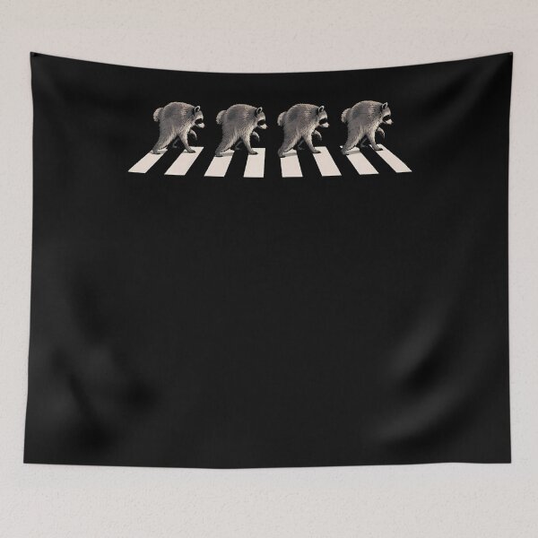 Item preview, Funny Jimothy Raccoon Crosswalk Parody Graphic designed and sold by Apparel-Vortex.