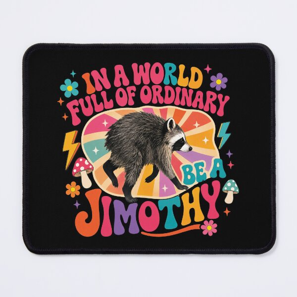 Item preview, Retro Raccoon In a World Full of Ordinary Be a Jimothy Retro Raccoons Funny Animals Racoon designed and sold by Kovav.