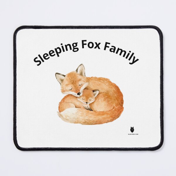 Item preview, Sleeping Fox Family | Watercolor Wildlife Art designed and sold by Bwolf1956.