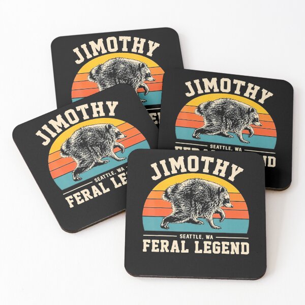 Item preview, Feral Legend Raccoon Graphic Timothy Seattle Wa Design designed and sold by Apparel-Vortex.