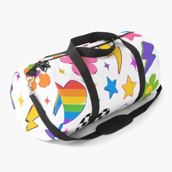 Item preview, Rainbow Hearts & Smiley Faces Seamless Pattern | Gen Z Retro Aesthetic Checkerboard, Lightning Bolts & Cute Colorful Floral Design designed and sold by RJACreative.