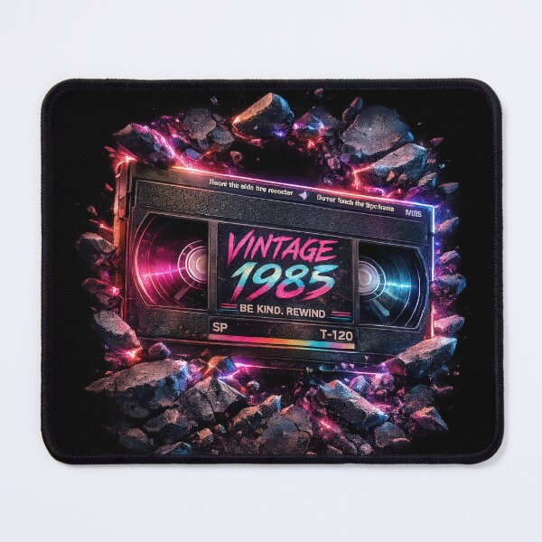Item preview, Vintage 1985 VHS Tape – Retro 80s Neon Aesthetic designed and sold by musmus76.
