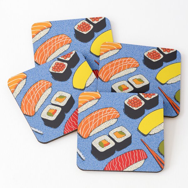 Item preview, Sushi Illustration Pop Art Pattern designed and sold by Design Atlas.