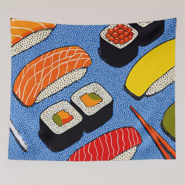 Item preview, Sushi Illustration Pop Art Pattern designed and sold by Design Atlas.