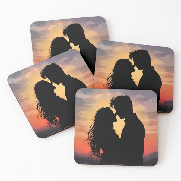 Item preview, Romantic Couple Silhouette at Sunset designed and sold by jo-e-basta.