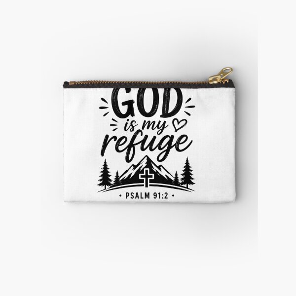 Item preview, God Is My Refuge | Psalm 91:2 | Christian Inspirational Quote | Colorful Faith Design designed and sold by MARSHORY.