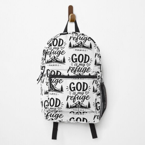 Item preview, God Is My Refuge | Psalm 91:2 | Christian Inspirational Quote | Colorful Faith Design designed and sold by MARSHORY.