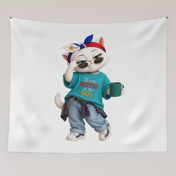 Item preview, It was better in the 90’s cat designed and sold by SHARAMDARA.