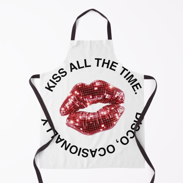 Item preview, Disco Lips Fan Art Inspired by Kiss All the Time | Disco Mirror Lips Sticker designed and sold by stargazer_.