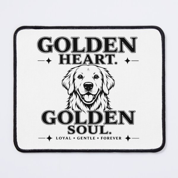 Item preview, Golden Heart Golden Soul | Golden Retriever Lover Vintage Typography designed and sold by yassinehelal.
