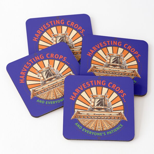 Item preview, Funny Combine Harvester Shirt - Harvesting Crops and Patience designed and sold by Mahilis.