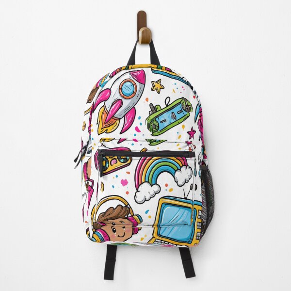 Item preview, Colorful Cute Kawaii Crayon Rocket Print Pattern designed and sold by RichardRags.