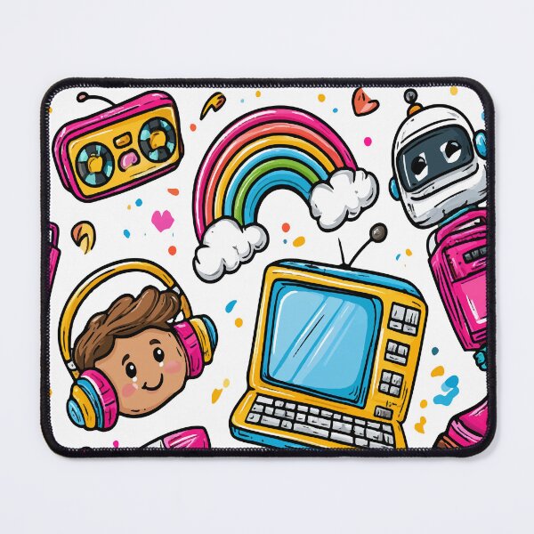 Item preview, Colorful Cute Kawaii Crayon Rocket Print Pattern designed and sold by RichardRags.