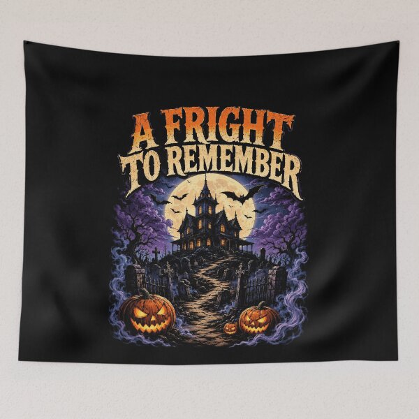 Item preview, Funny Fright To Remember Haunted Manor Halloween Night Art designed and sold by elderberry.