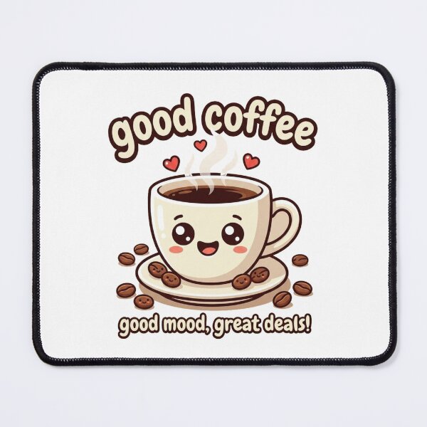 Item preview, Good Coffee Good Mood Great Deals Cute Kawaii Coffee Cup Design | Coffee Lover Gift designed and sold by morning sun.