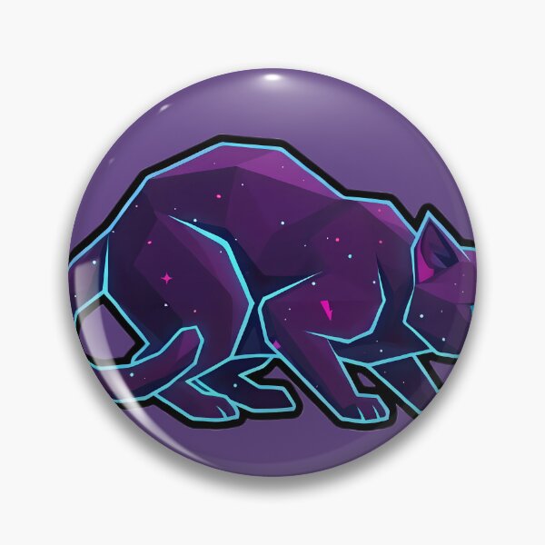 Item preview, Cosmic Cat – Geometric Low-Poly Galaxy Feline Design designed and sold by Cosmic Critters Decals.