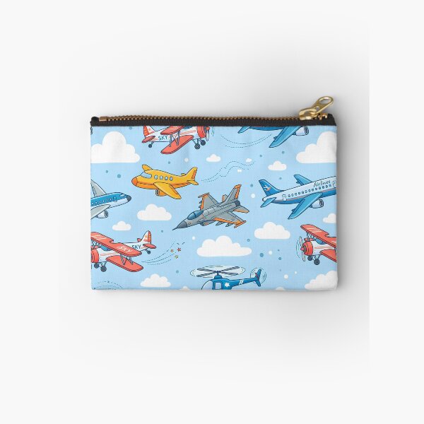 Item preview, Cute Kids Airplane Helicopter Sky Seamless Pattern designed and sold by ART ATTACK ZONE.