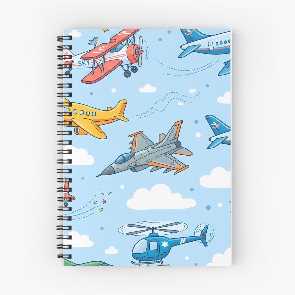 Item preview, Cute Kids Airplane Helicopter Sky Seamless Pattern designed and sold by ART ATTACK ZONE.