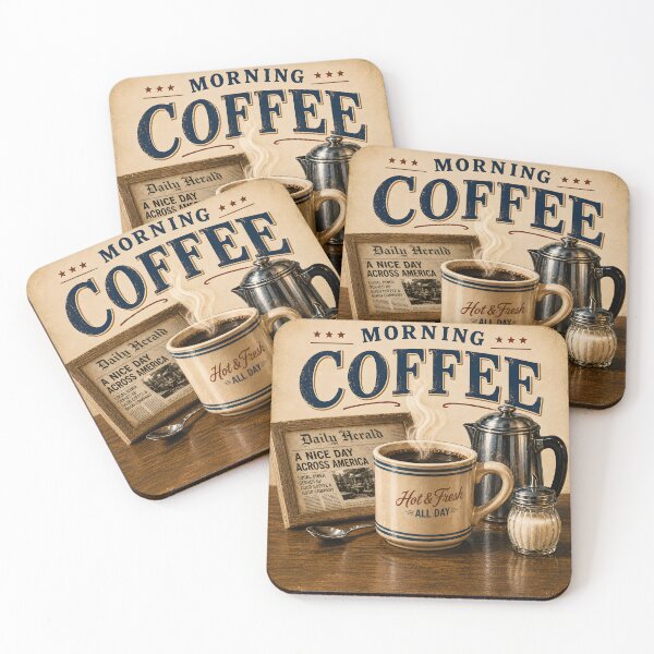 Item preview, Morning Coffee designed and sold by PuzzlingRooster.