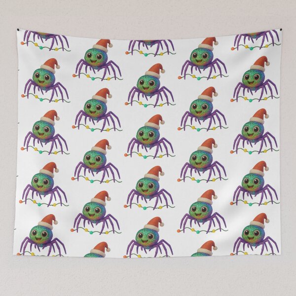 Item preview, Christmas Sequined Spider designed and sold by Sillytoe.
