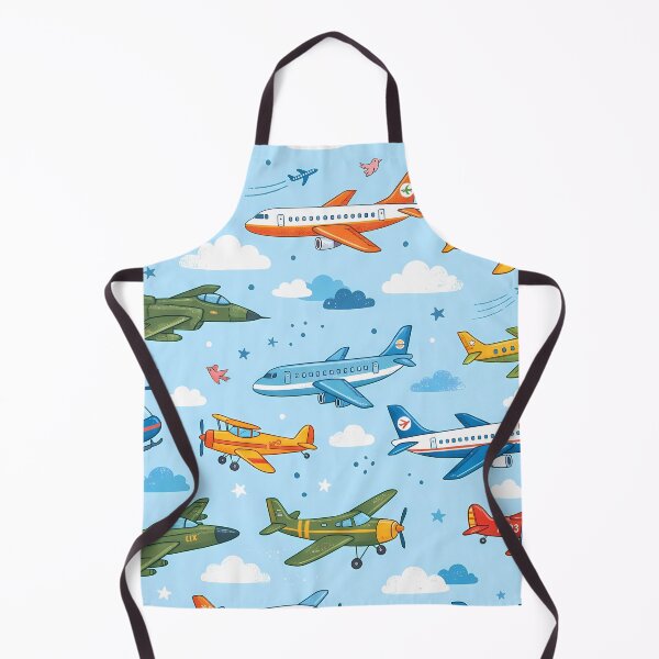 Item preview, A Cute Kids Airplane Helicopter Sky Seamless Pattern designed and sold by ART ATTACK ZONE.