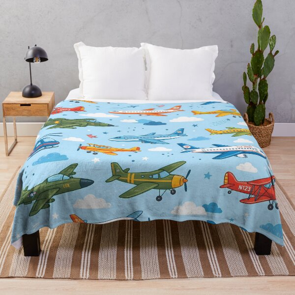 Item preview, A Cute Kids Airplane Helicopter Sky Seamless Pattern designed and sold by ART ATTACK ZONE.