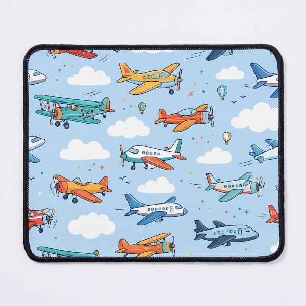 Item preview, B Cute Kids Airplane Helicopter Sky Seamless Pattern designed and sold by ART ATTACK ZONE.