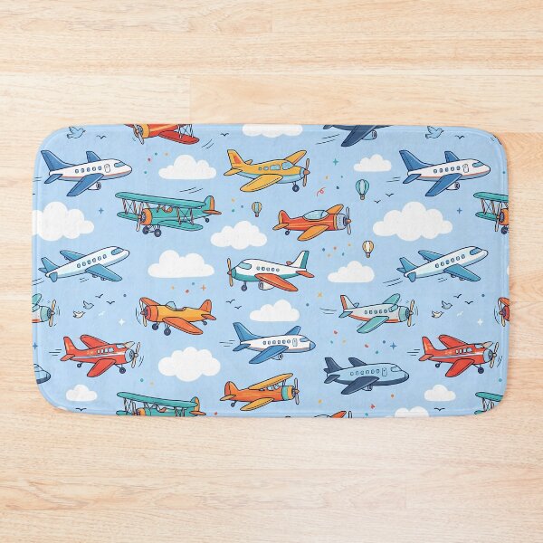 Item preview, B Cute Kids Airplane Helicopter Sky Seamless Pattern designed and sold by ART ATTACK ZONE.