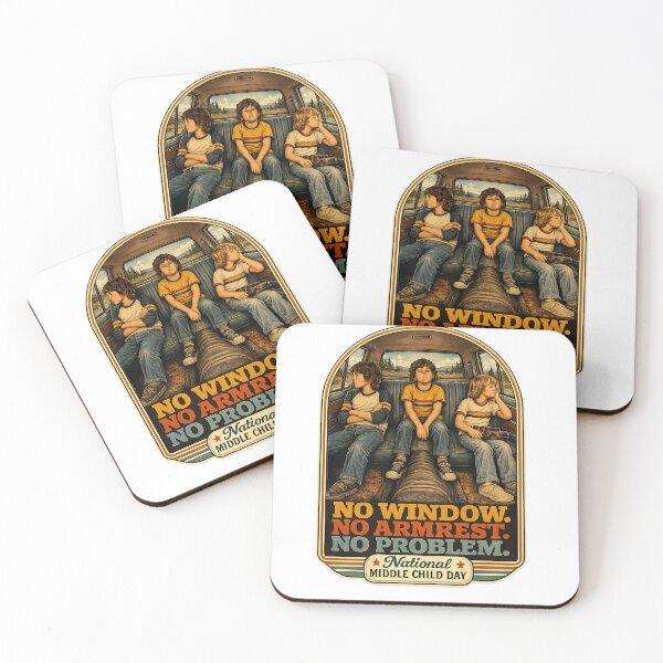 Item preview, National Middle Child Day -  No Window. No Armrest. No Problem. designed and sold by Past in Threads.