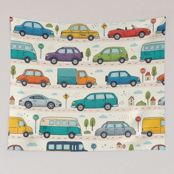 Item preview, Design Cute Kids Airplane Helicopter Sky Seamless Pattern designed and sold by ART ATTACK ZONE.