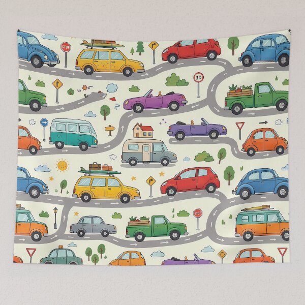 Item preview, Art Cute Kids Airplane Helicopter Sky Seamless Pattern designed and sold by ART ATTACK ZONE.