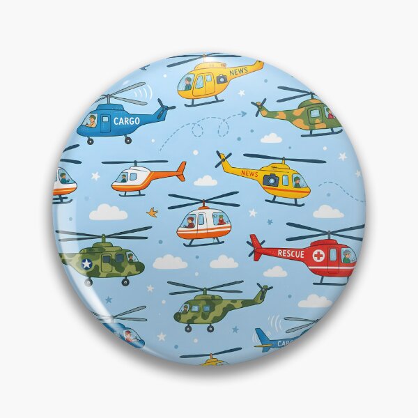 Item preview, Red Cute Kids Airplane Helicopter Sky Seamless Pattern designed and sold by ART ATTACK ZONE.