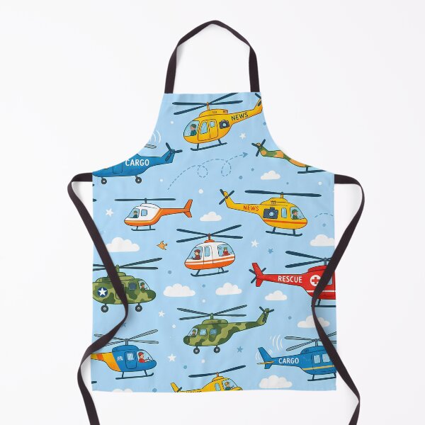 Item preview, Red Cute Kids Airplane Helicopter Sky Seamless Pattern designed and sold by ART ATTACK ZONE.