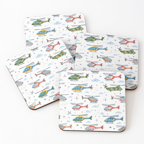 Item preview, White Cute Kids Airplane Helicopter Sky Seamless Pattern designed and sold by ART ATTACK ZONE.