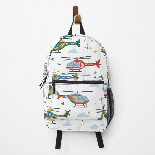 Item preview, White Cute Kids Airplane Helicopter Sky Seamless Pattern designed and sold by ART ATTACK ZONE.
